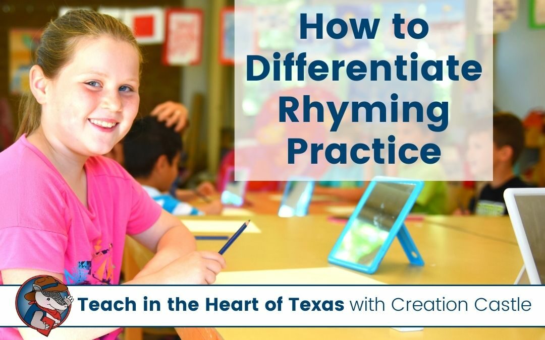 How to Differentiate Rhyming Words Practice for Your Students