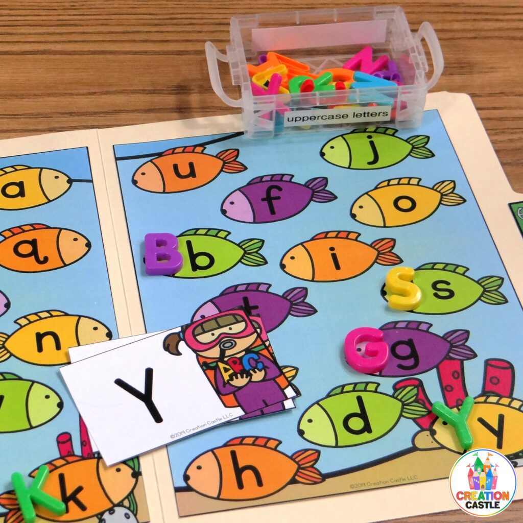 alphabet file folder games