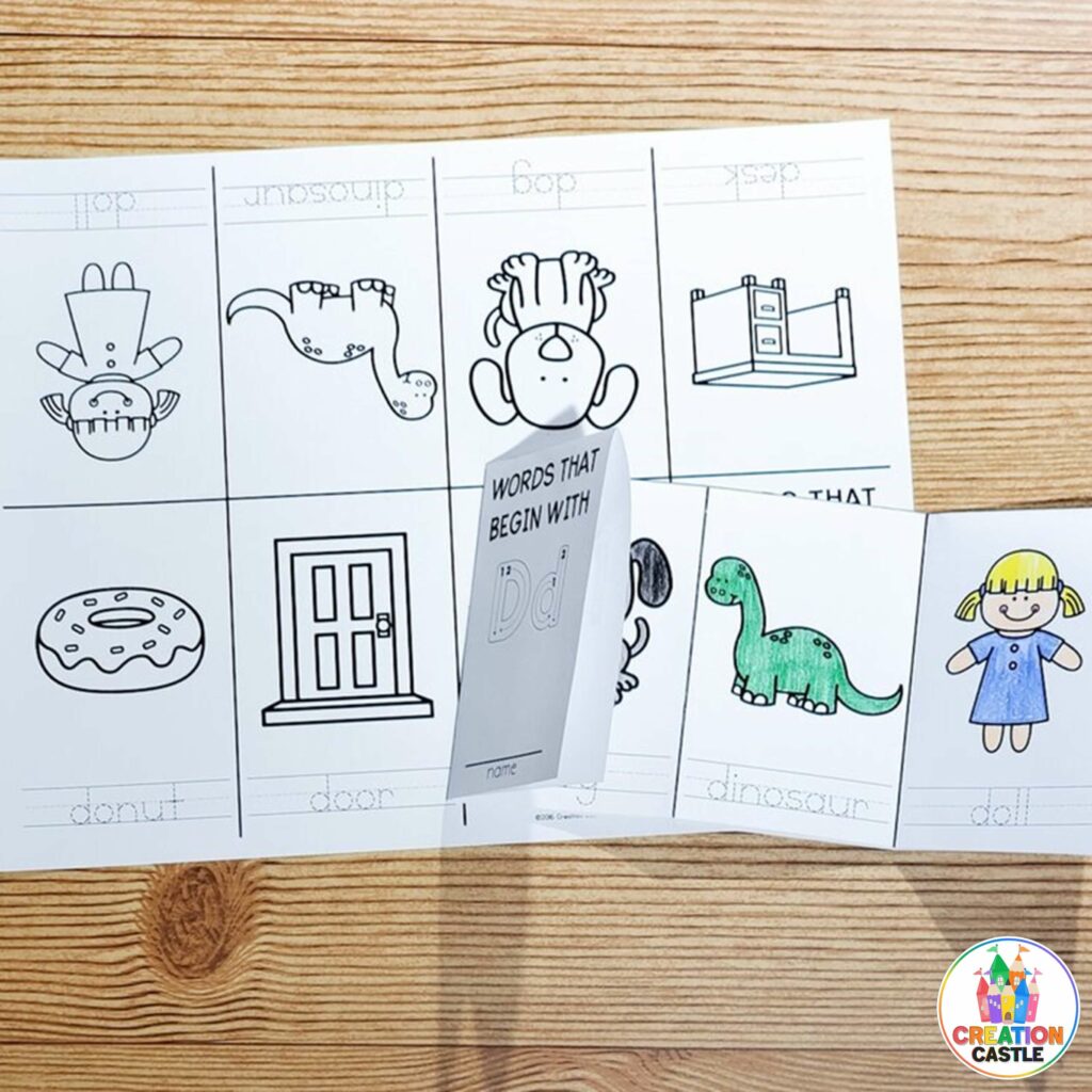 letters and sounds foldable book