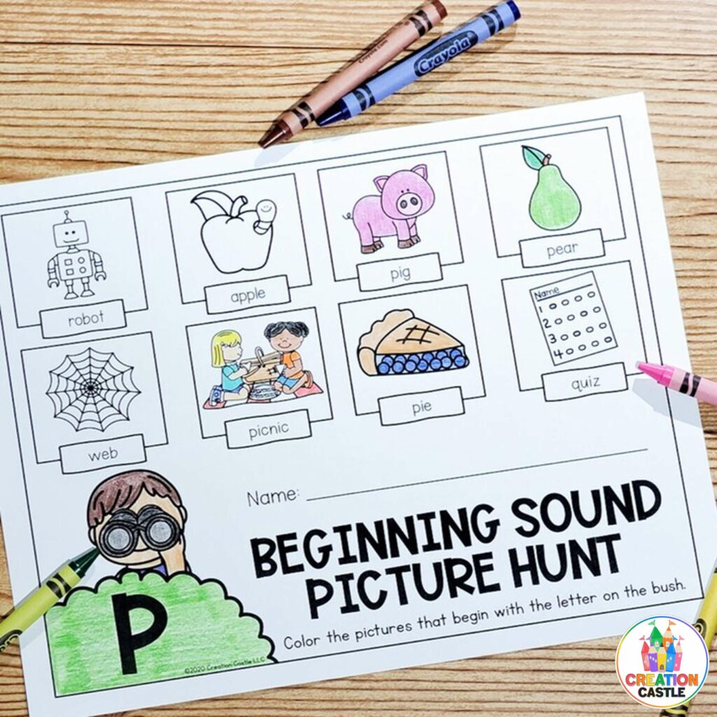 letters and sounds picture hunt