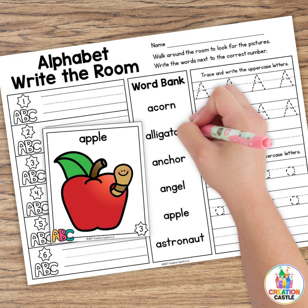 alphabet write the room