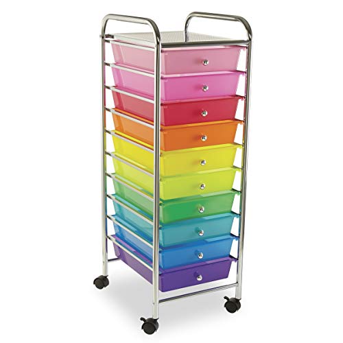 rainbow cart for storing kindergarten math centers