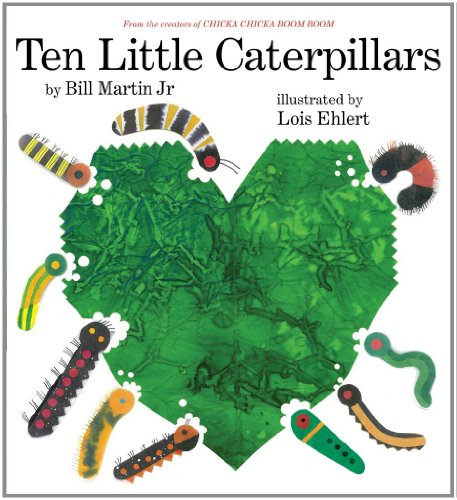 Ten Little Caterpillars book for ordinal numbers