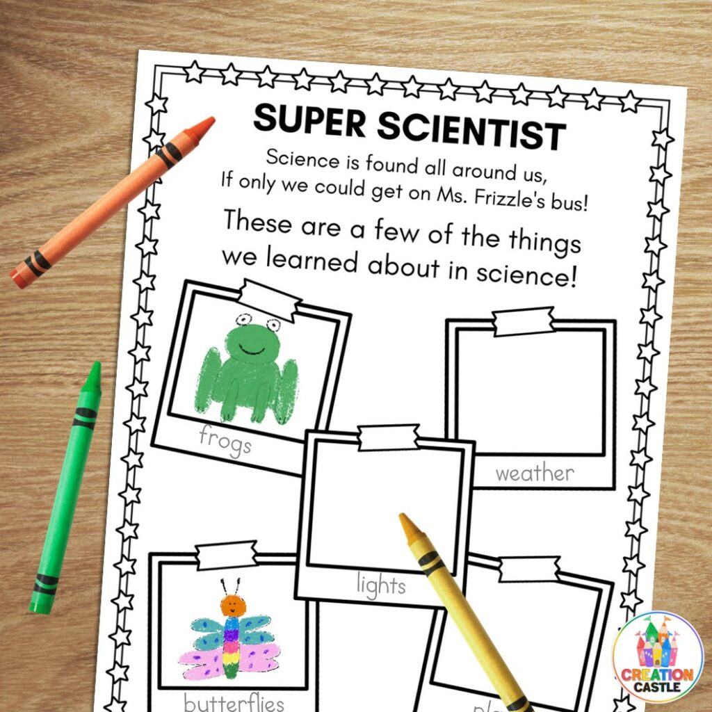 kindergarten memory book science