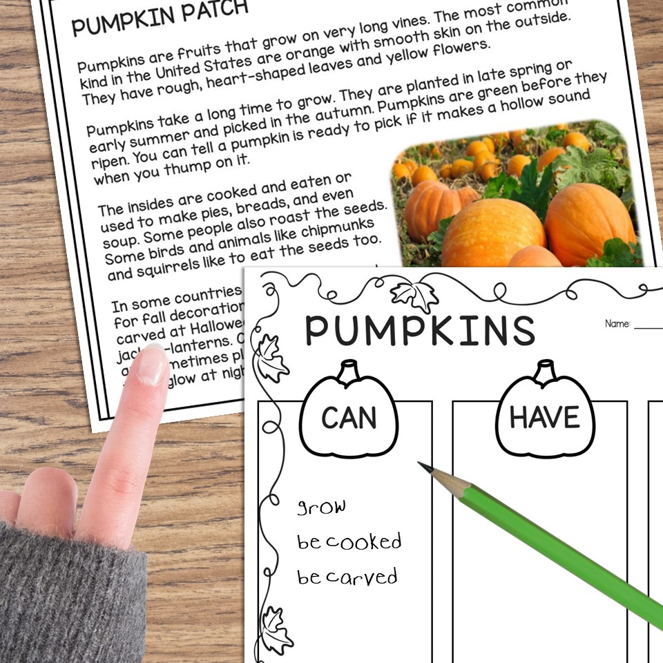 Too Many Pumpkins Informational Text