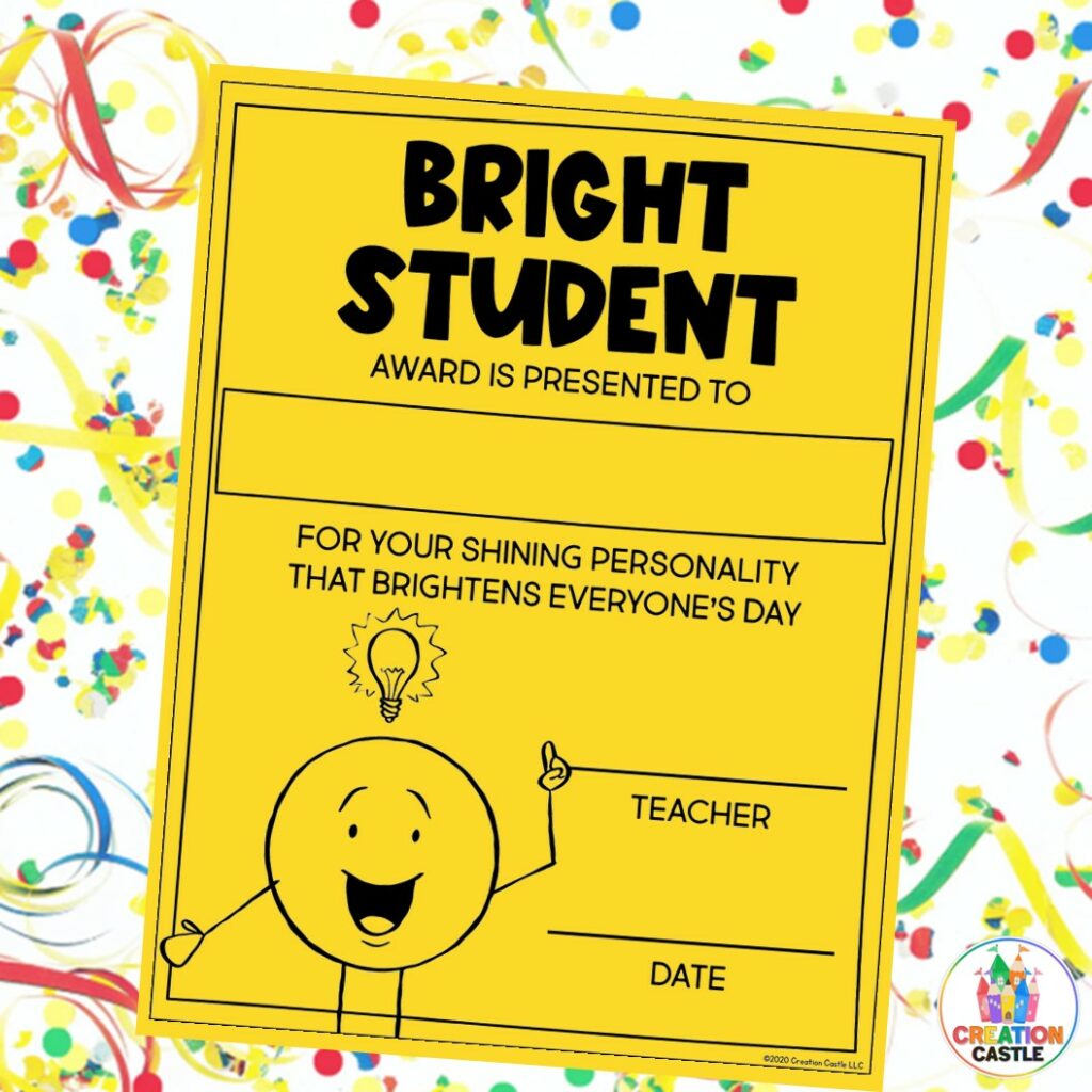 end year awards bright student